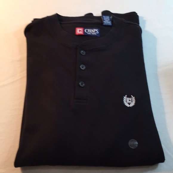 CHAPS black knit pullover long sleeve, large, NWOT - Picture 7 of 7